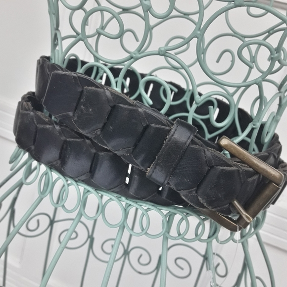 Genuine Leather Belt Mens Vintage Levis Signature Classic Leather VTG - Picture 11 of 15